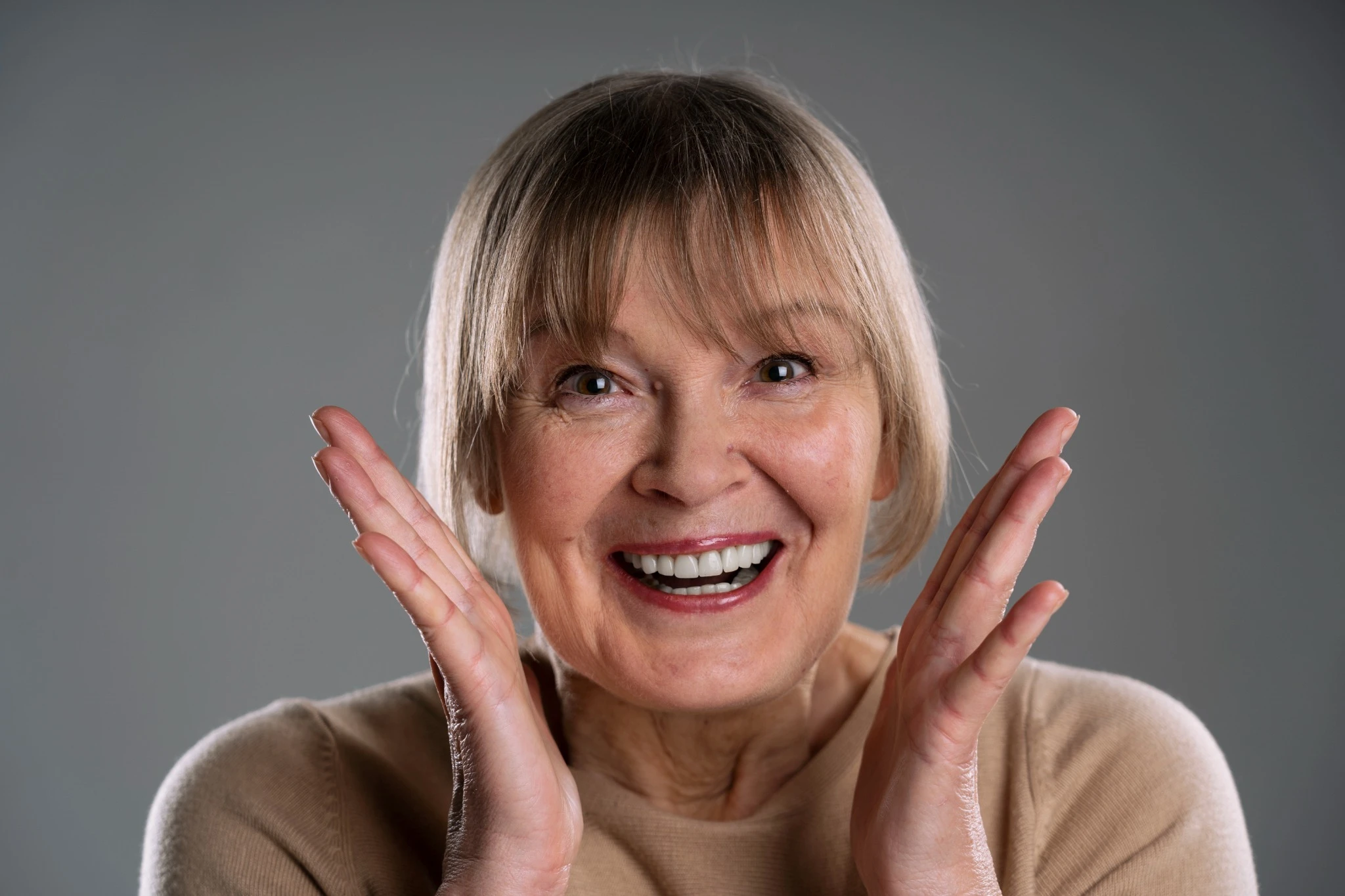 All-on-4 dental implants happy patient Yuba City